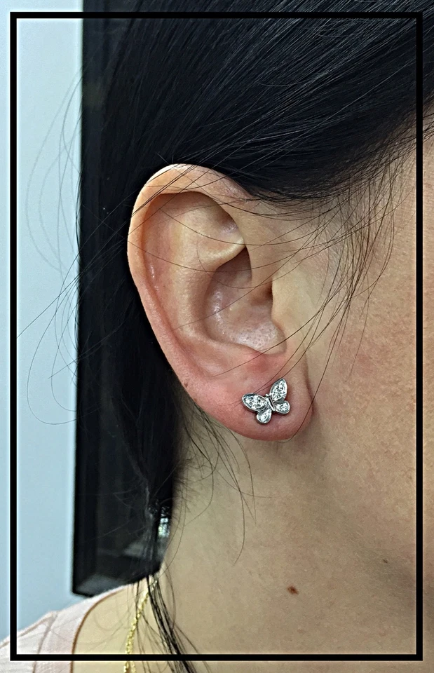 Pendientes Mariposas Oro Amarillo 18k, Regalo Amor Foto 4 de 4