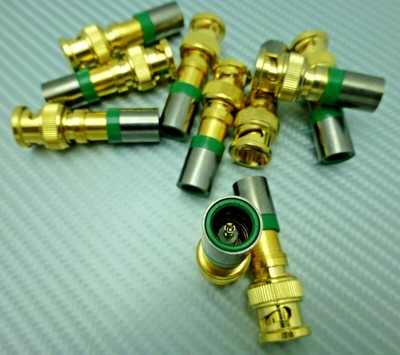 Audioquest BNC Connectors Compression style Gold Plated