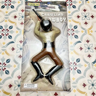 VTG Regency  Western Crawling Cowboy Battery Operated Toy Figure Crawls Shoots