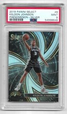 PSA 9  Keldon Johnson SP RC ▪ 2019-20 Select  Phenomenon SILVER Prizm #8  Rookie