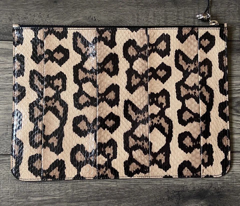 ALEXANDER MCQUEEN LEOPARD PRINT SNAKESKIN POUCH/CLUTCH RETAIL £495 BNIB - Image 4 of 4
