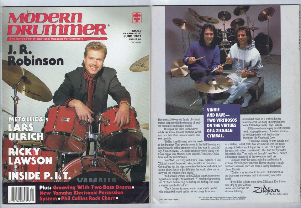 Vintage Modern Drummer Magazines 1980s 1990s | eBay