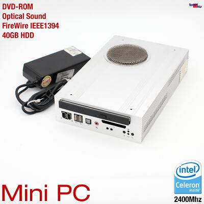 MICRO MINI COMPUTER CELERON 2400MHZ 40GB DVDROM CDRW WINDOWS 98 DOS OLD GAMES