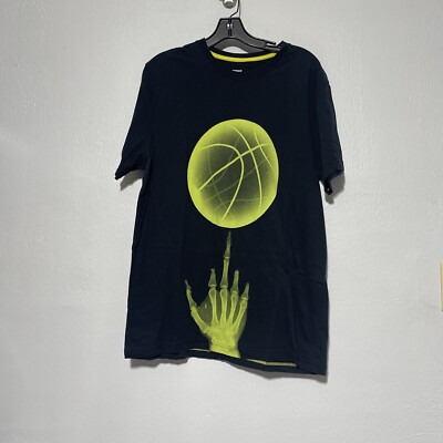 Nike Sportswear Shirt Men s Size XL Slim Fit Black Basketball Skeleton X Ray