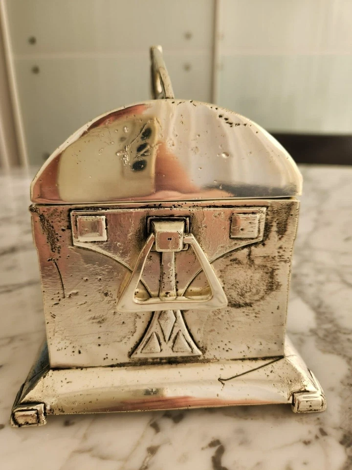 Antique Big German WMF silver plated Jewelry Casket / Box - Image 2 of 4