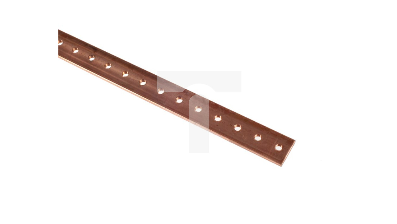 Copper busbar 25x4x1000mm 037438 /T2UK