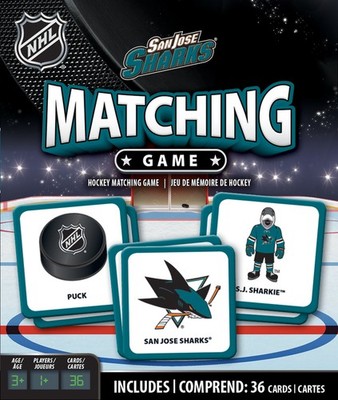 MasterPieces - San Jose Sharks - Officially Licensed NHL Matching Card Game