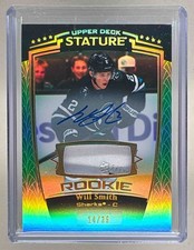 Will Smith 2024 Upper Deck Stature #34 Green Rookie Patch Auto RC 14/35
