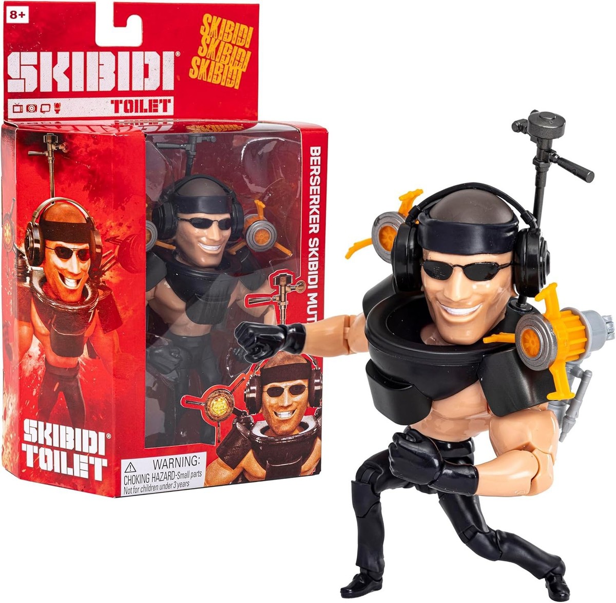 Skibidi Toilet Series 2 Berserker Skibidi Mutant Action Figure | eBay