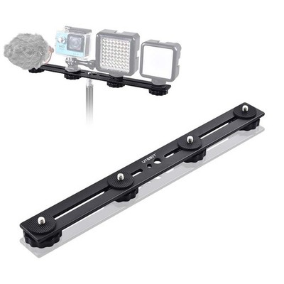 11 inch Flash Bracket, Long Dual Camera Mount Flash Bracket Extension Bar wit...
