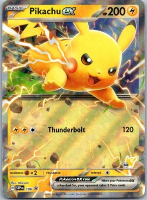 Pikachu ex (Pikachu 60) Holo Rare Battle Academy 2024 106 NM | eBay