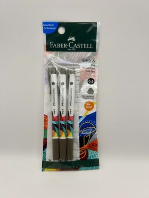 Faber Castell Grip X Ball Pen 0.5mm Black Smooth Writing Office School