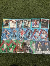 2024-25 Panini Mosaic NBA Blue Reactive + Teal Explosion Curry, Wemby, Sarr +