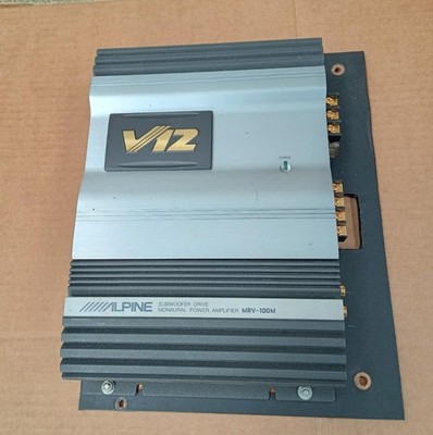 Excellent condition ALPINE monaural amplifier MRV-100M for subwoofer