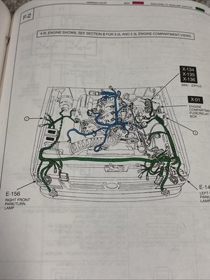 1997 Mazda B4000, B3000, B2300 Truck Factory Wiring Diagram Manual