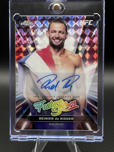 2026 Chrome UFC Future Stars Reinier De Ridder Purple Geometric /10
