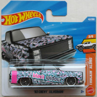Hot Wheels 1983 Chevy Silverado Pickup Truck Schwarz/Pink Neu/Ovp HW Mattel ´83