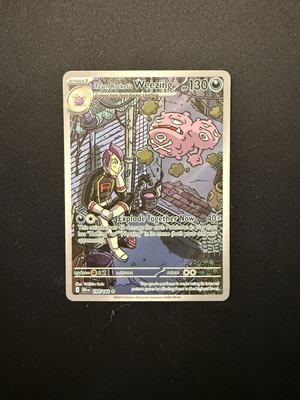 Team Rocket's Weezing 199/182 Illustration Rare Pokemon TCG