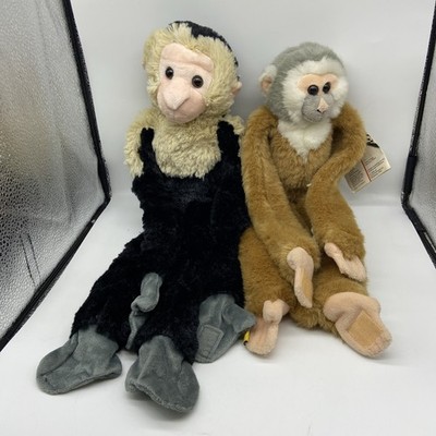 Wild Republic Capuchin/Squirrel Monkey Plush Hanging Lot Of (2)