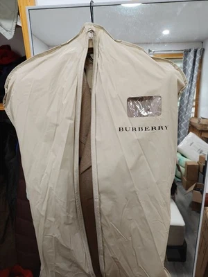 Burberry London Beige Wool Cashmere Double-Breasted Men's Coat, US Size 42 Regul