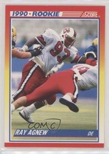 1990 Score 1990 Rookie Ray Agnew #293 te2