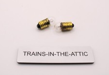 LIONEL CLEAR 6-8 VOLT 50 BULB SMALL SCREW BASE 2 BULBS