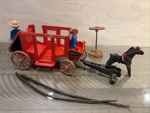 Lot Playmobil Western – Diligence Wells Fargo & Union – Klicky Cowboys – Vintage