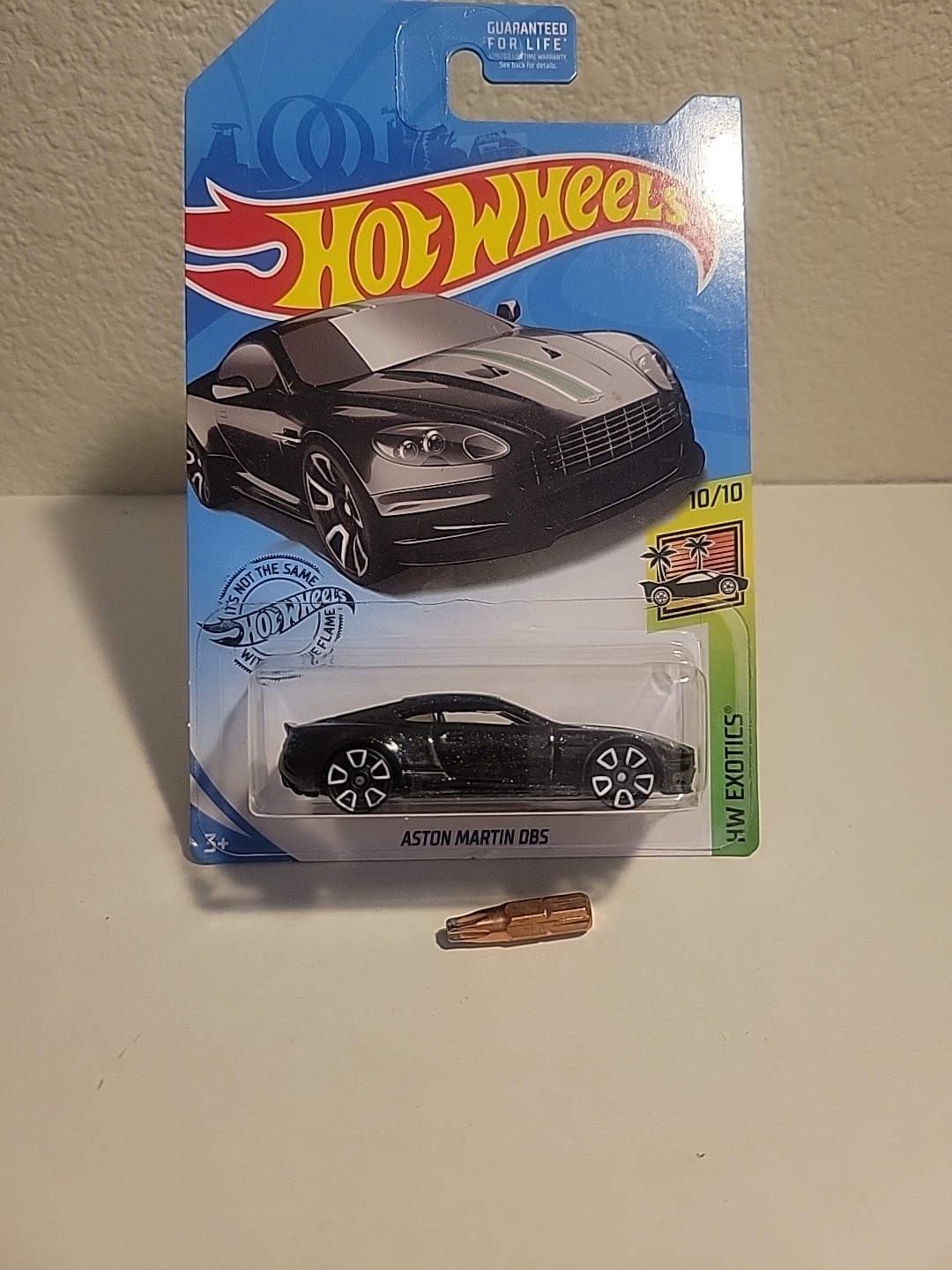2017 Hot Wheels HW Exotics Aston Martin DBS Black FRONT AND REAR DETAILS SEE PIC
