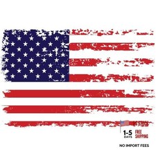 Distressed American Flag Decal for Cars, Trucks  Vehicle Tattered Glory