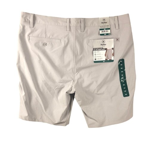 Hurley Men Hybrid Gray Shorts Size 40 New with Tags - Picture 2 of 7