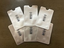 6x RFID Blocking Sleeves Credit Card Protector Holder Anti Theft Protection