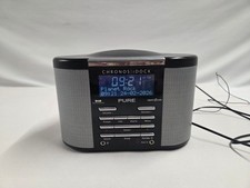 PURE Chronos iDock DAB Digital Radio with Dock and Alarm Clock Black