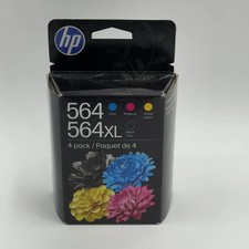 New HP 564XL N9H60FN RFD Black, Yellow, Cyan and Magenta Ink Cartridge Feb 2028