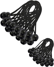 30 Stück Planenspanner Gummispanner mit Kugel für Zelte und Planen, wetterfest