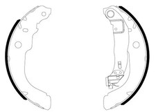 Mâchoire de frein Peugeot 208