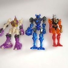 Microman Magnet Powers Figure Set of 3 Robots with Clear Parts and Metalics Use