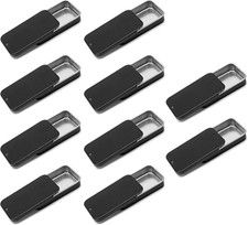 10 Pcs Black Metal Tin Container Slide Lid, 2.36" x 1.38" x 0.39" Metal Tin Cont