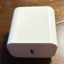 USB-C Fast Charge Wall Charger, Single Port Plug-In Power Adapter - White