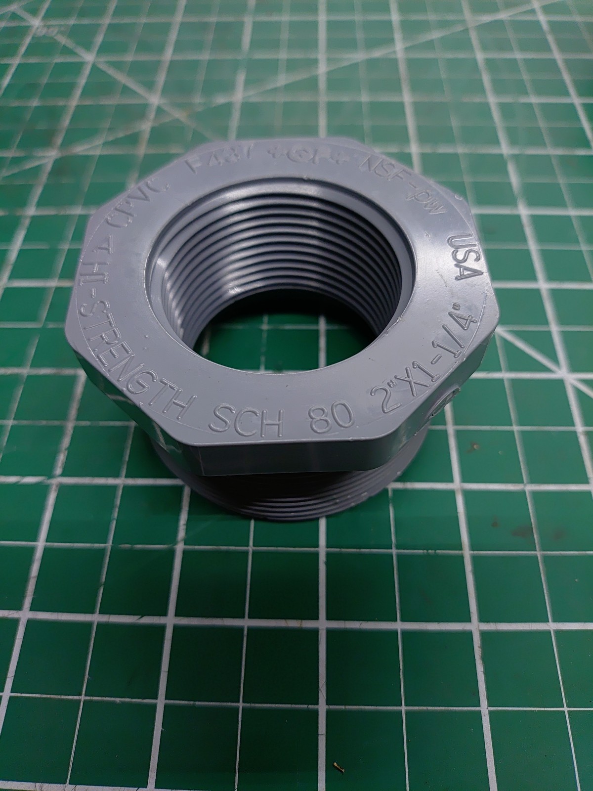 +GF+ 839-250 SCH 80 CPVC  2"x1-1/4" NPTxNPT Flush Style Reducer Made in USA