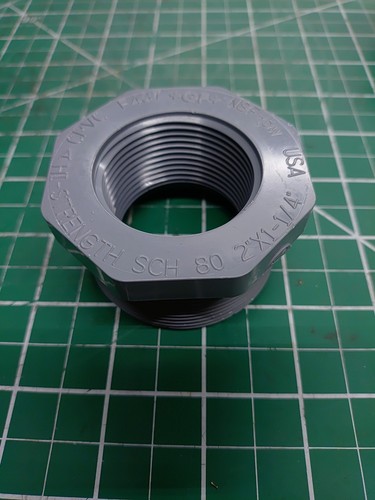 +GF+ 839-250 SCH 80 CPVC  2"x1-1/4" NPTxNPT Flush Style Reducer Made in USA