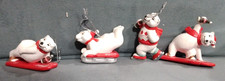 4 Different Coca Cola Polar Bear Ornaments