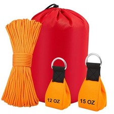 4 Pcs Arborist Throw Line Kit, 12oz 15oz Throw Weight Bag with 164ft Polyester