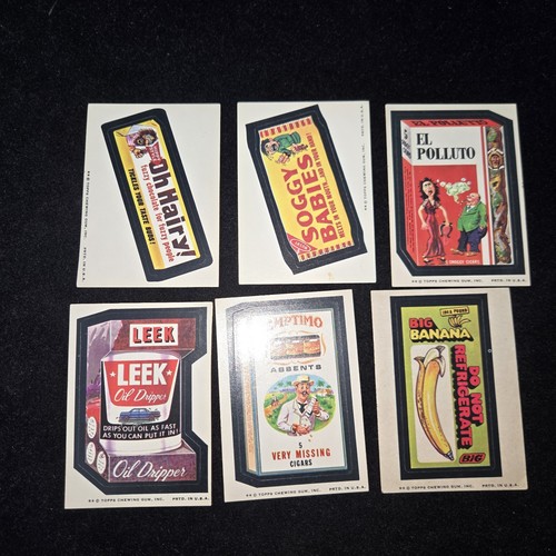 1974 Wacky Packages 7ª Serie 7 Juego Completo de 33 Tarjetas Pegatinas Bronceadas - Imagen 6 de 11