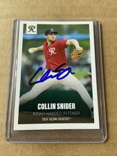 Signed 2024 Tacoma Rainiers Collin Snider Seattle Mariners Autographed