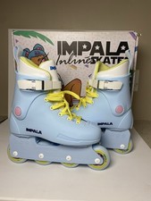 IMPALA LIGHTSPEED INLINE SKATES - SKY BLUE/YELLOW Size 6 Women NEW IN BOX NIB