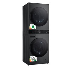 Lavadora Secadora Torre LG WashTower WT1210BBF Negra 12/10 Kg 1400 rpm con WiFi