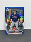 2023 Bowman Chrome Roman Anthony 1st Blue Refractor /150 Red Sox Print Marks