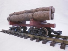 98490 Bachmann Skeleton Log Car metal wheels G Scale b