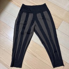 PLEATS PLEASE ISSEY MIYAKE Stripe Pants Size 3 Black Gray Lightweight