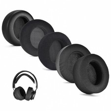 Replacement Ear Pads for Over-Ear Headphones   Leather-Like Memory Foam, Black